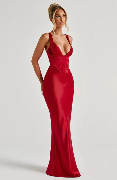 Shae Maxi Dress - Red | Babyboo (global)