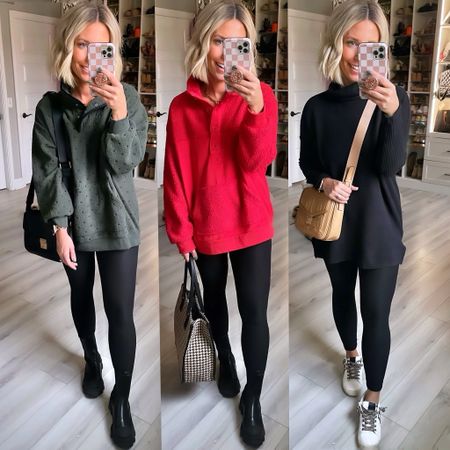 I love these legging friendly tops that can easily be dressed up too!!!
Green top large
Red top XL
Black too small
Leggings small
Shoes TTS 

#LTKSeasonal #LTKfindsunder50 #LTKHoliday