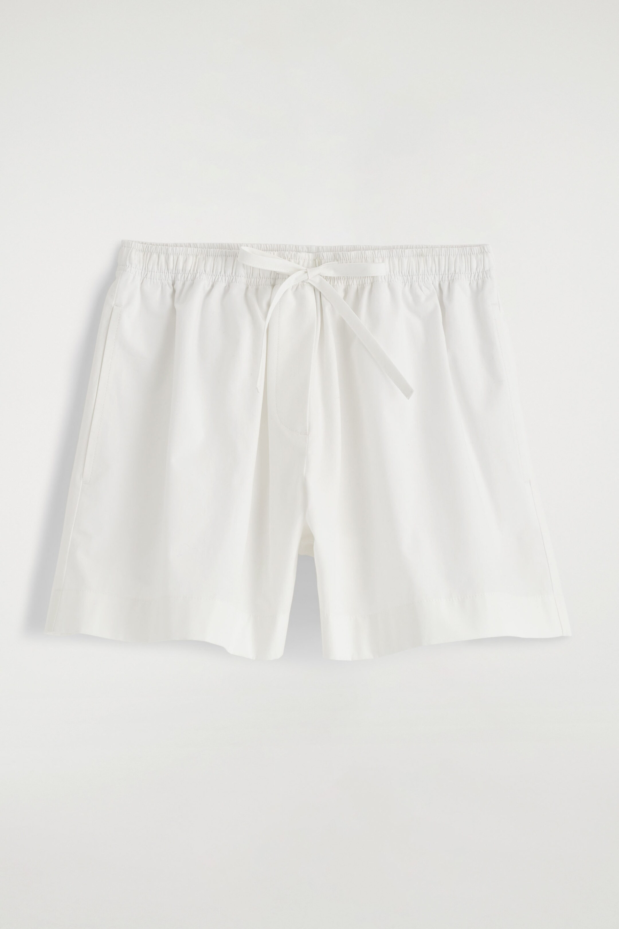 DRAWSTRING COTTON SHORTS - WHITE | COS | COS (AU)