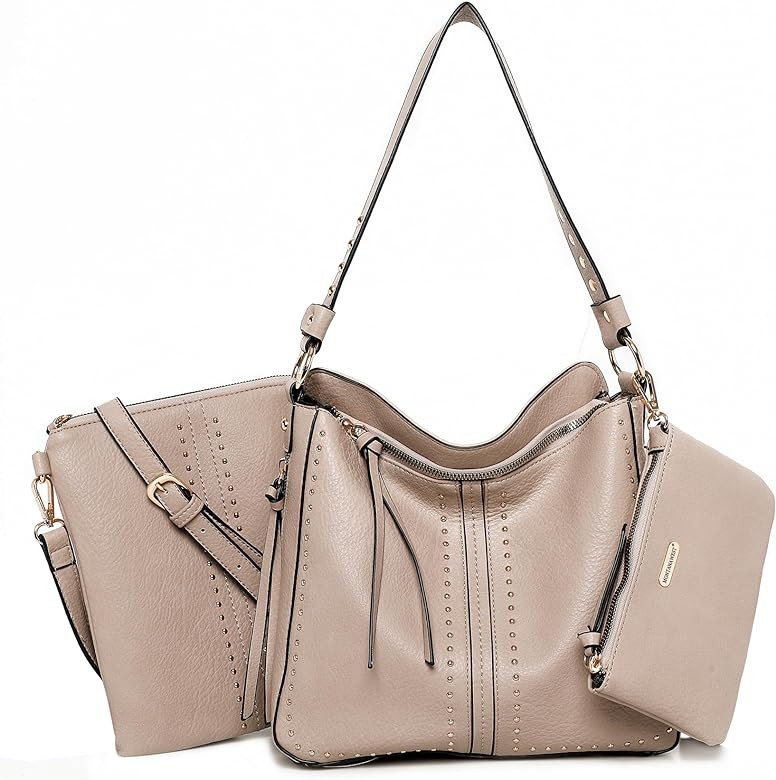 Montana West Tote Handbags for Women Concealed Carry Purses Vegan Leather Hobo Shoulder Bag 3pcs ... | Amazon (US)