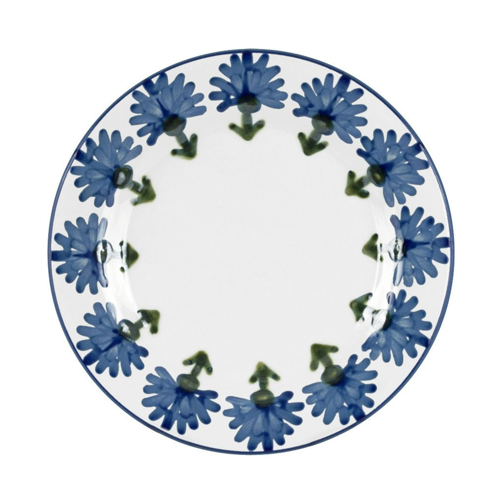 Blue Flower Plate (Set/4) | Fete Home LLC