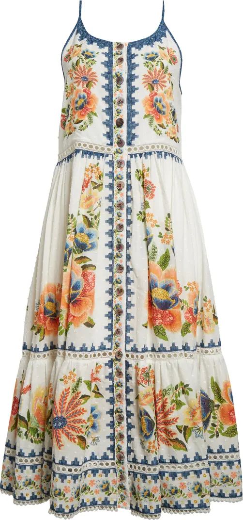 FARM Rio Delicate Garden A-Line Cotton Dress | Nordstrom | Nordstrom