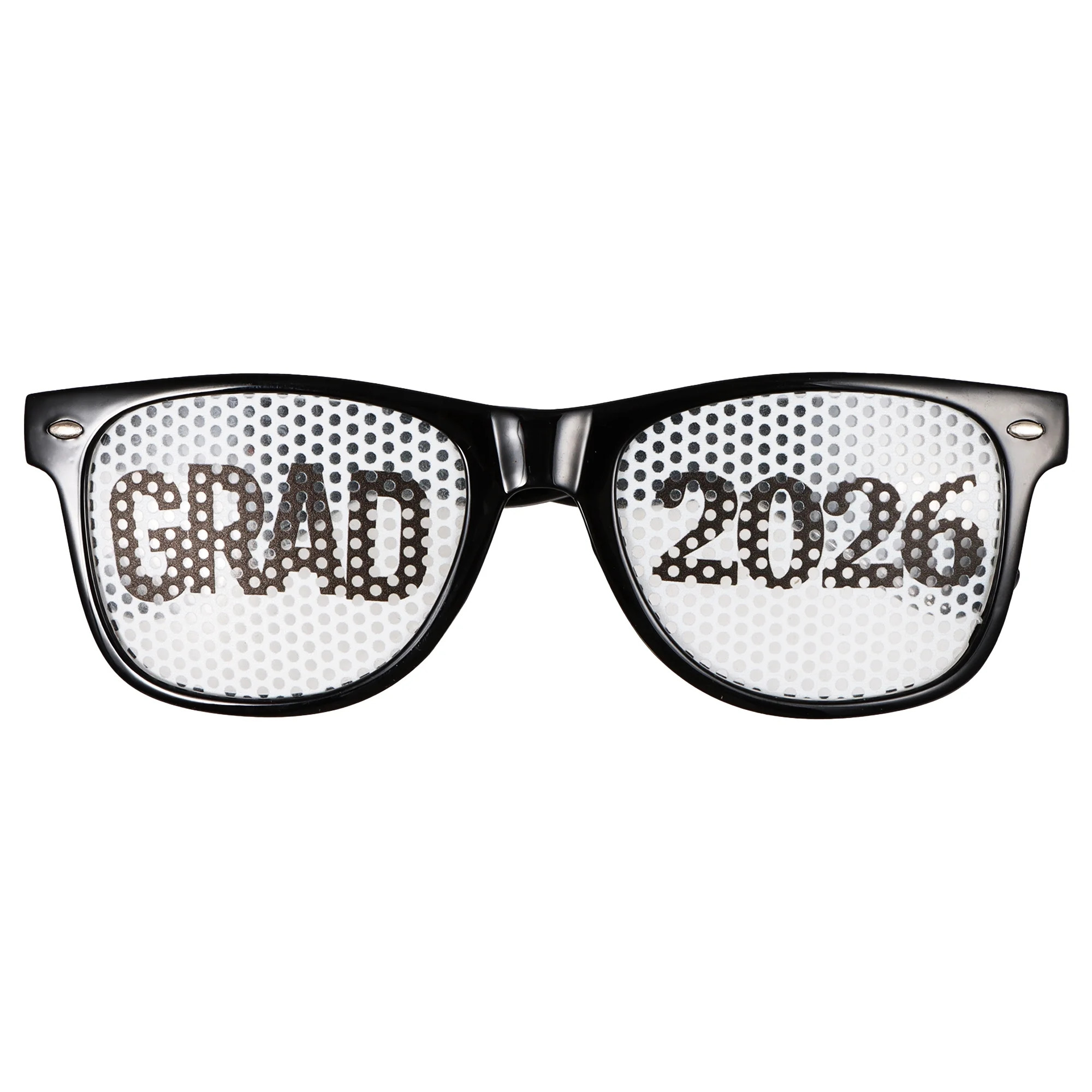 Grad 2026 Mesh Novelty Glasses, Black and White, Graduation by Way To Celebrate | Walmart (US)