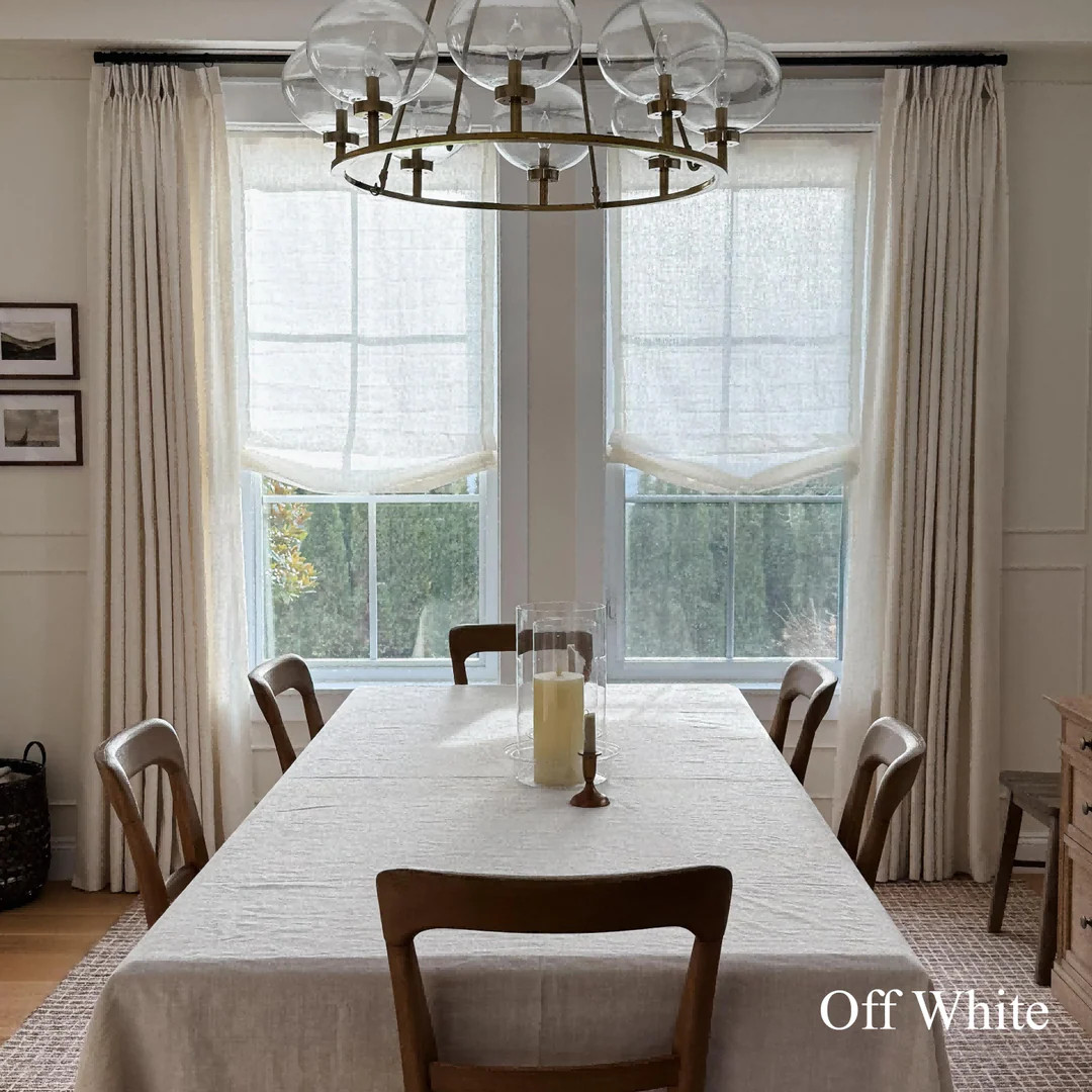 Belgian Flax Linen Roman Shades & Blinds | Relaxed | NeutralCurtains