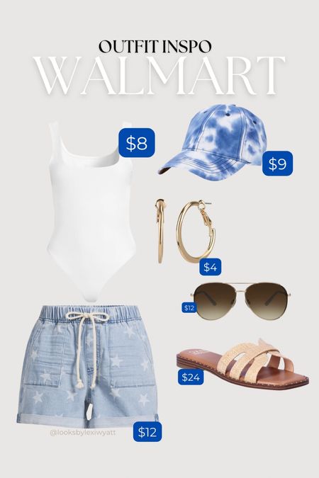 Affordable outfit idea from Walmart! 

Fourth of July / Walmart style / affordable fashion / 4th

#LTKfindsunder50 #LTKFestival #LTKsalealert