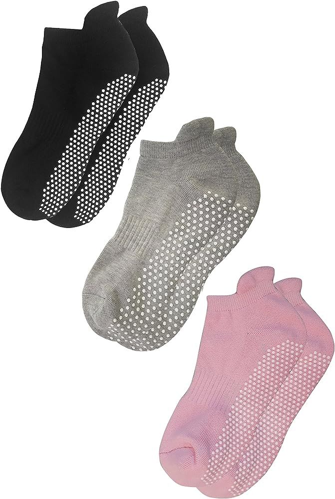RATIVE Anti Slip Non Skid Barre Yoga Pilates Hospital Socks with grips for Adults Men Women | Amazon (US)