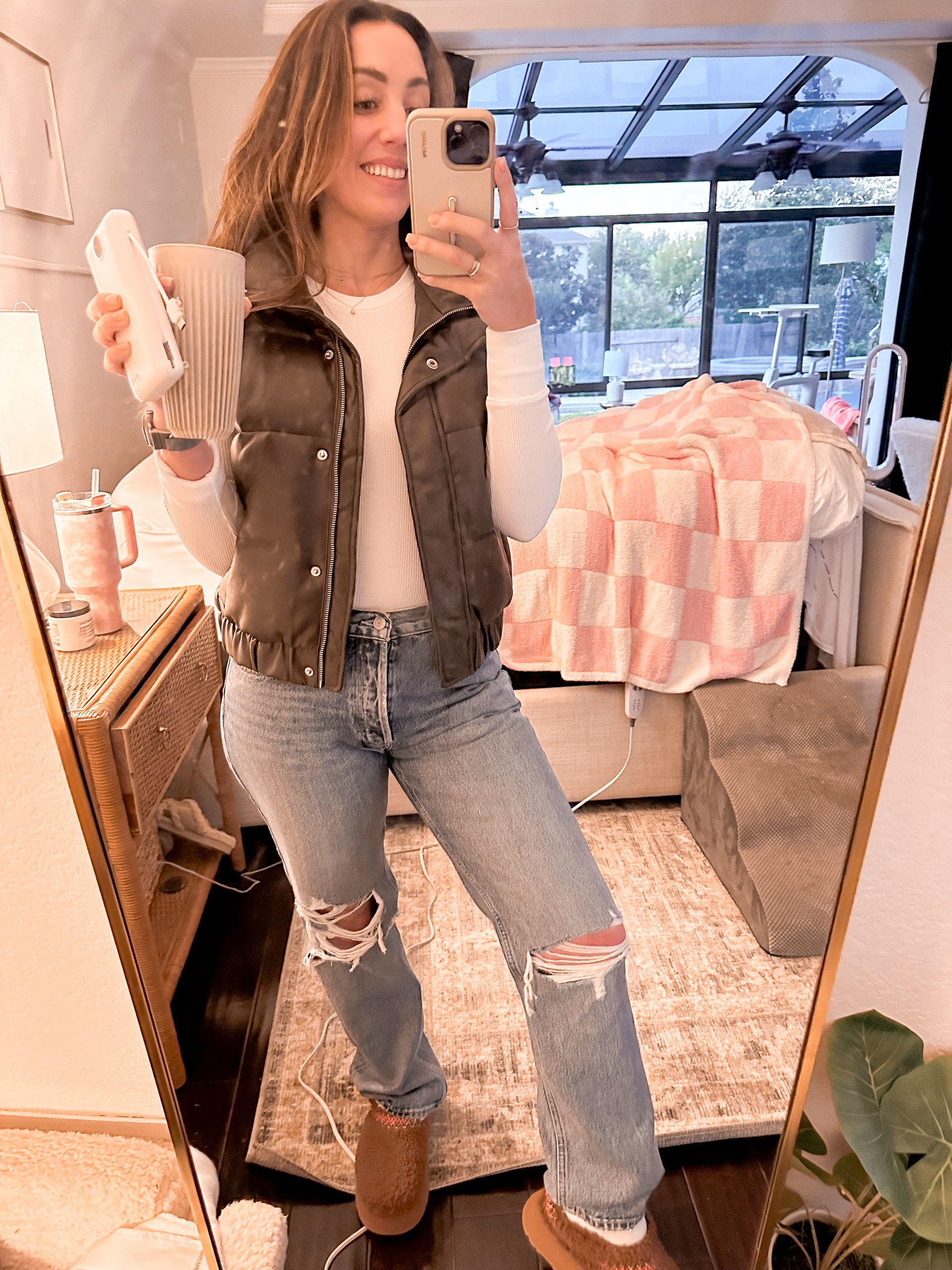 Last night’s outfit to go watch my niece dance at her last high school football game. 🥹💙

How does it all happen so fast? Also, ironic that I went back to a hs football game wearing exactly what I used to wear in high school? 🤭

Abercrombie + nuuds = my new favorite combo

Fall outfits; Thanksgiving; family photos; puffer vest; mom approved outfits; jeans, boots; family photos; living room decor; IrisElizabethh

#LTKfamily #LTKSeasonal #LTKCyberWeek