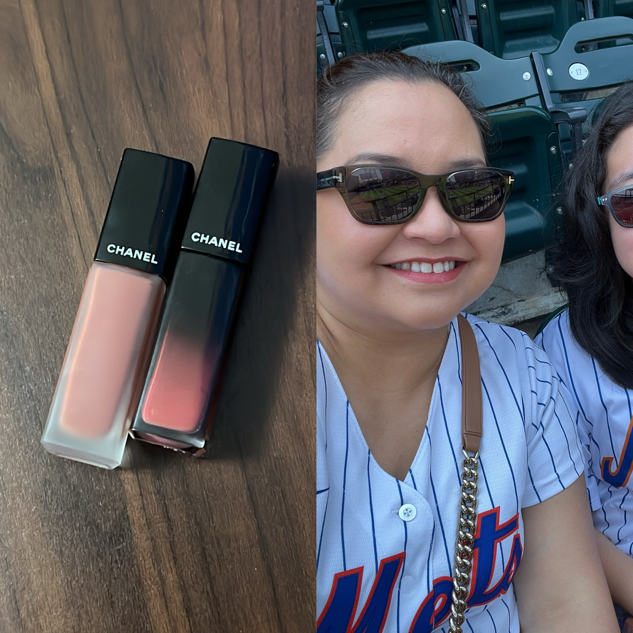 New lip combo! 

Chanel Rouge Allure Ink 176 Warm Beige + Chanel Rouge Allure Laque 65 Imperturbable 