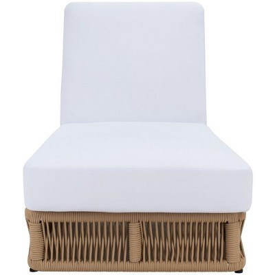 Gillian Daybed - Outdoor - PAT7527 - Tan/White -Safavieh | Target