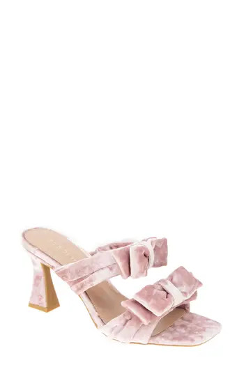 BCBGeneration Ramira Slide Sandal in Ash Rose Velvet at Nordstrom Rack, Size 5.5 | Nordstrom Rack