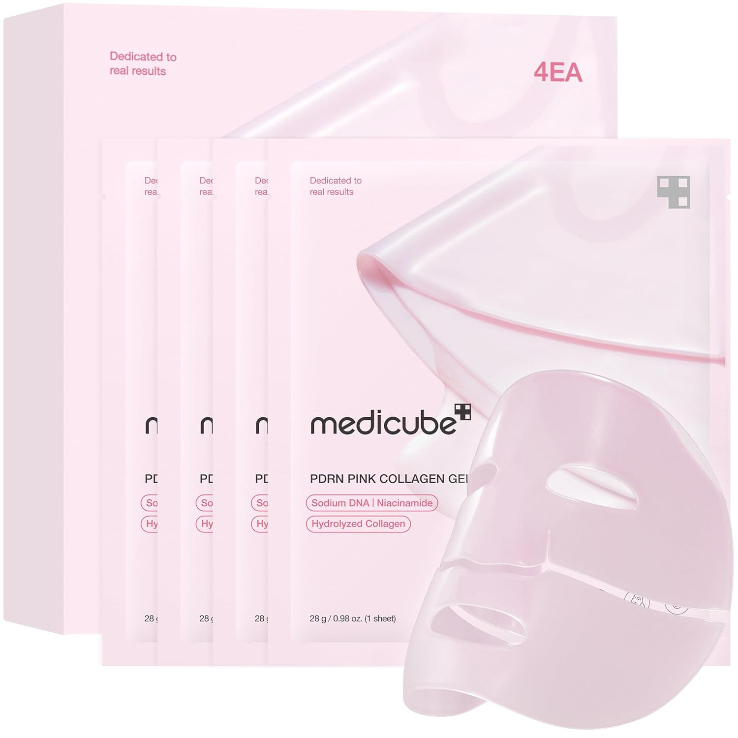 medicube Salmon DNA PDRN pink collagen jelly gel mask | overnight face mask for glass glow skin- ... | Amazon (US)