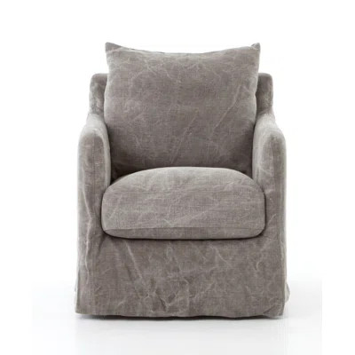 Alistair 26'' Wide Polyester Swivel Armchair | Wayfair North America
