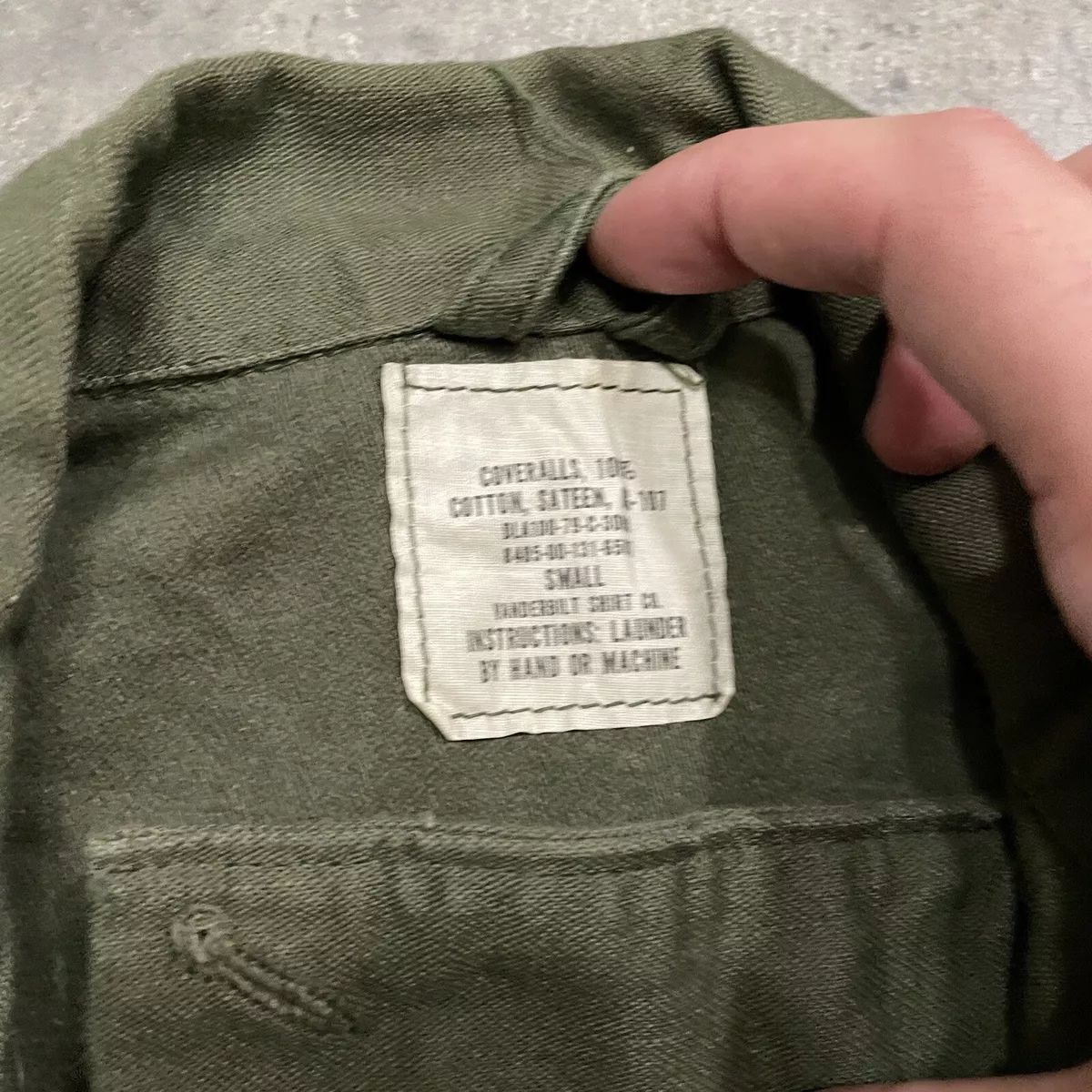 Vintage Military Jumpsuit Coveralls OG-107 Cotton Size Small Green Vietnam Era  | eBay | eBay US