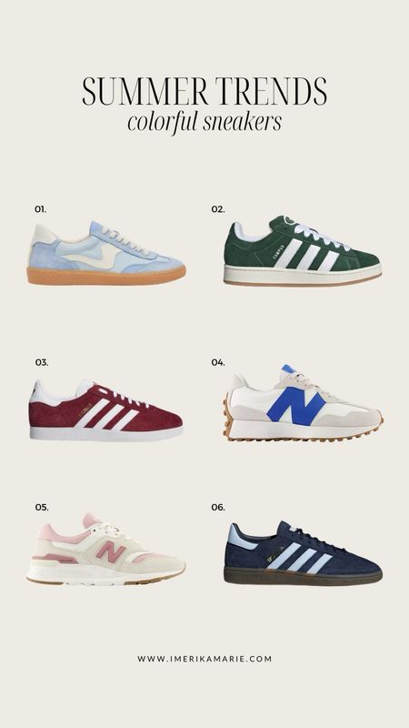 Summer fashion trends: Colorful Sneakers

Adidas campus shoes, adidas spezial shoes, new balance 327, adidas gazelle shoes, new balance 997H, dolce vita notice sneakers

#LTKStyleTip #LTKShoeCrush #LTKFindsUnder100