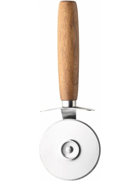 Pizza Serving Board with Cutter in Natural Wood | Myer