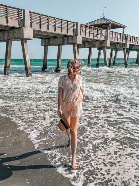 Headed on a vacation and have no idea what to wear? This crochet beach coverup from Red Dress Boutique is perfect for your next sunny escape to Florida! It’s very lightweight and comfortable, and has great coverage. It’s also the perfect length. I’m 5’8 and wearing a size medium for reference! I recommend sizing up if you want a more oversized fit. 

Vacation outfits, swimsuit coverup, resort wear, 

#LTKstyletip #LTKswim #LTKtravel
