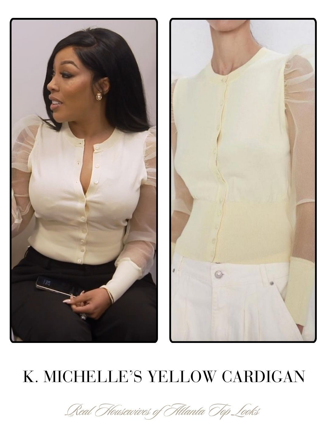K. Michelle’s Yellow Cardigan