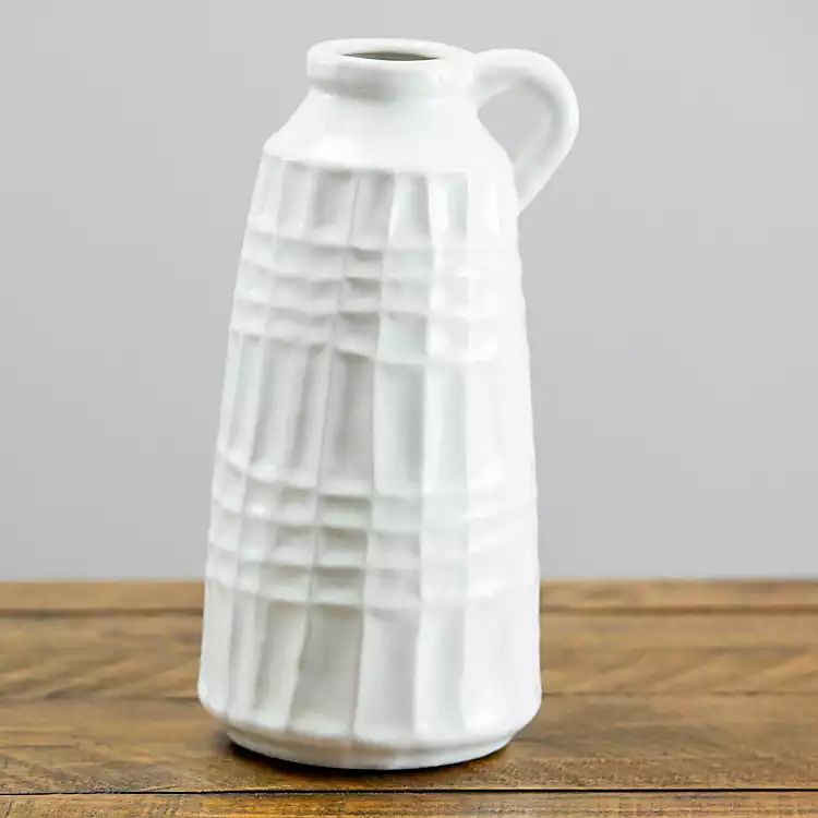 Ivory Ceramic Texture Vase | Kirkland's Home