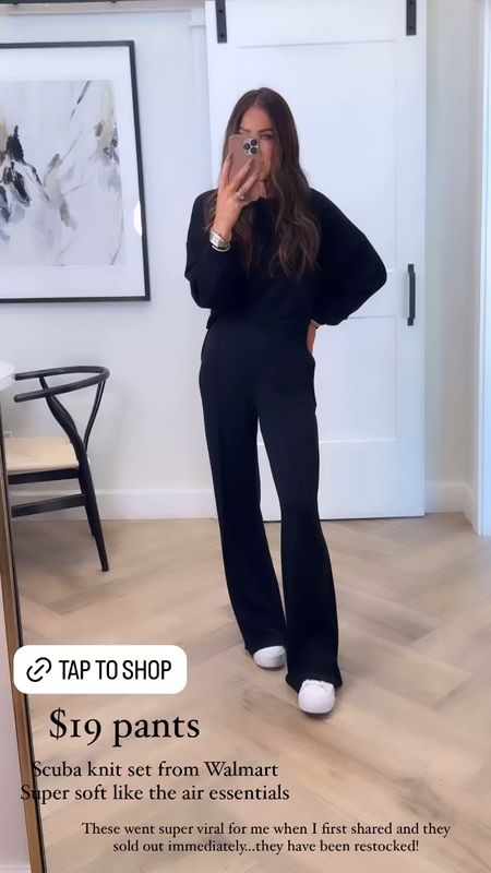 Restocked!!! This $38 viral set is made of the most delicious fabric…reminds me of the air essentials from spanx…yet only $19 each piece!!!
Sz medium in tops for an oversized look to also wear with leggings and xs in pants 
Walmart outfit ideas
Scuba set
I am 5’5” with a longer torso 



#LTKFindsUnder50 #LTKStyleTip #LTKU