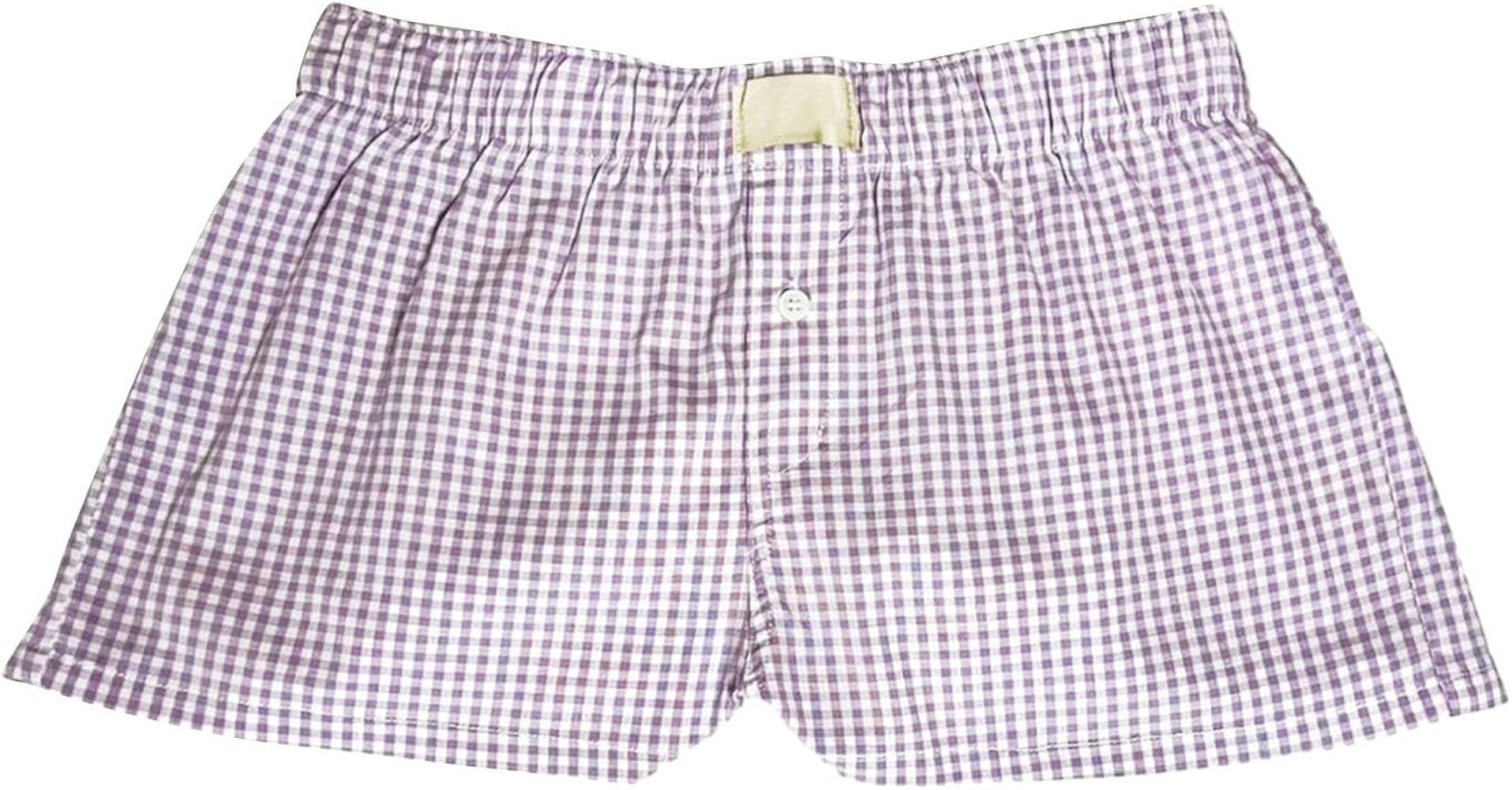 Y2k Women Pajamas Shorts Low Rise Pj Sleep Shorts Plaid Boxer Sleeping Shorts Sleepwear Micro Bot... | Amazon (US)