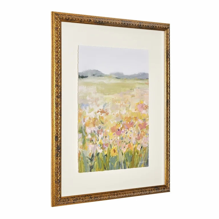 Beautiful by Drew Framed Vintage Floral Field Wall Art | Walmart (US)