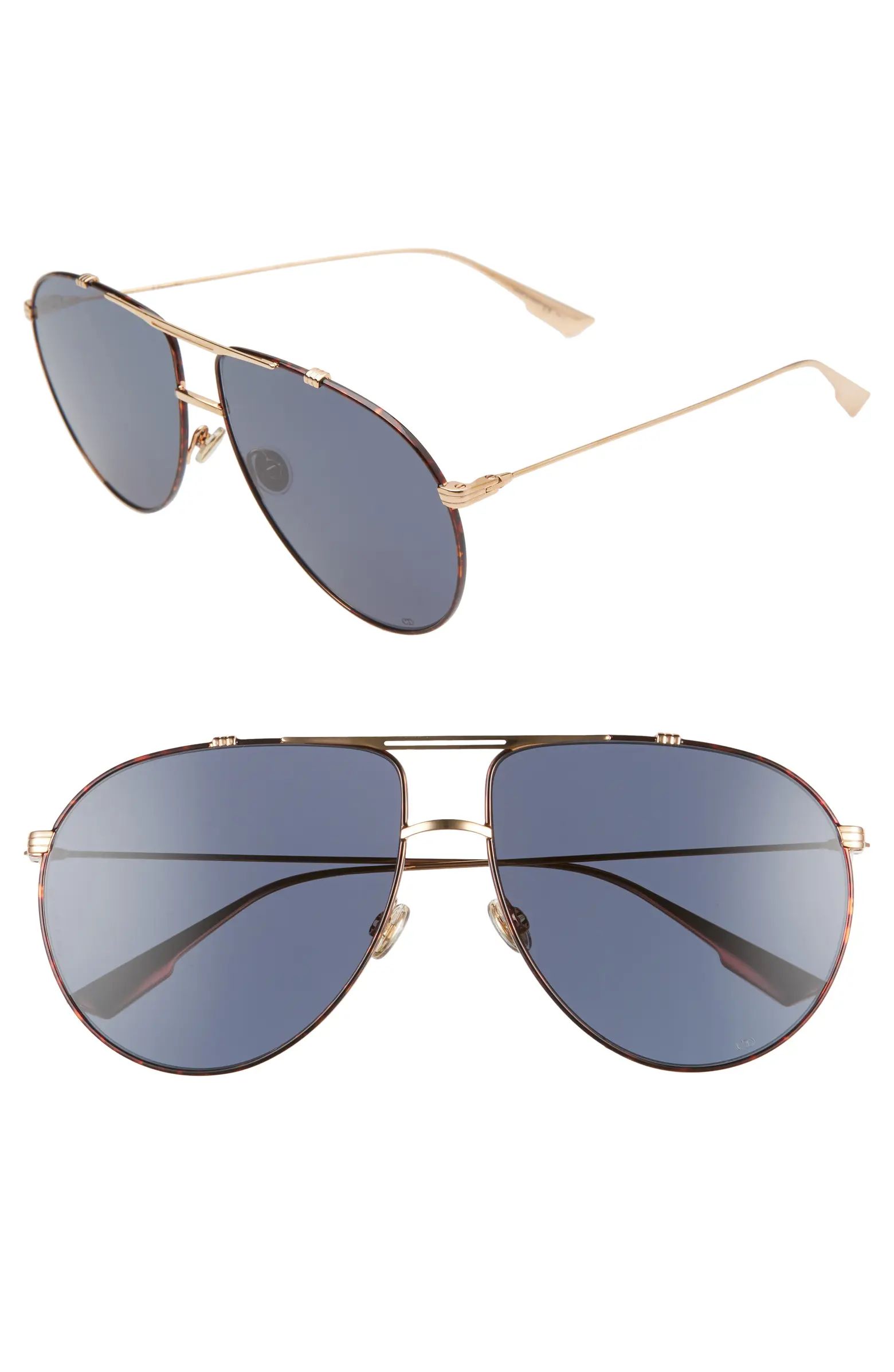 Christian Dior Monsieur 63mm Oversize Aviator Sunglasses | Nordstrom Rack