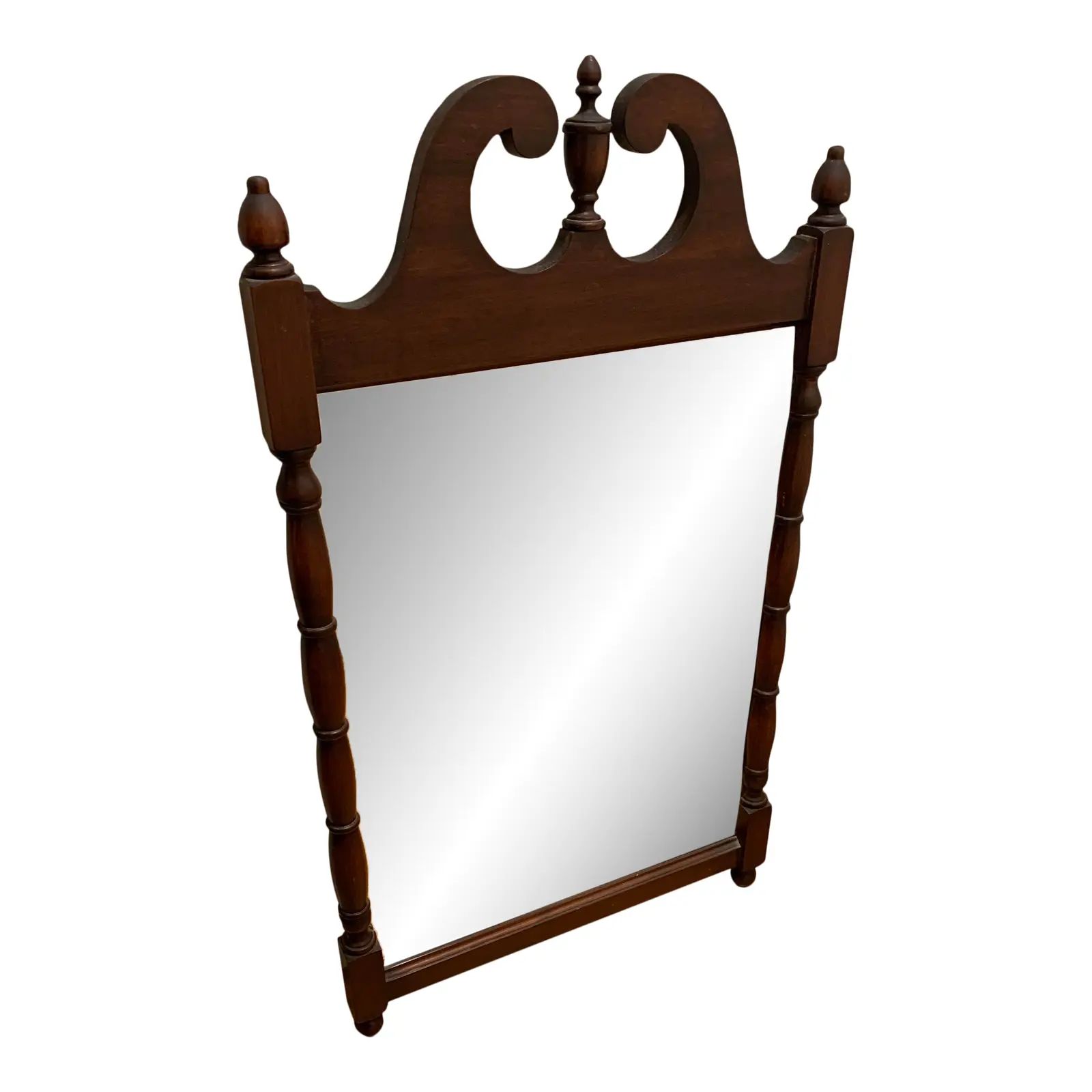 Vintage Chippendale Style Mahogany Mirror | Chairish