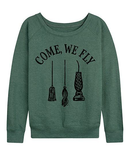 Heather Juniper 'Come We Fly' Slouchy Pullover - Women & Plus | Zulily