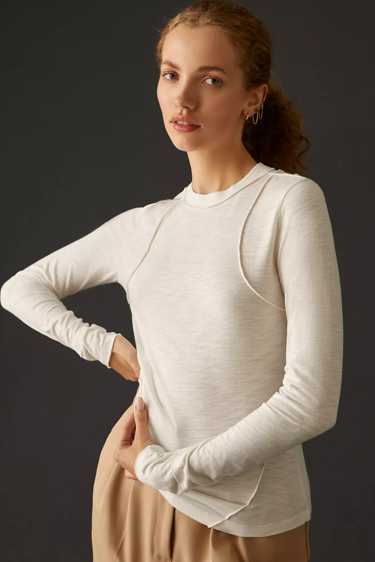 Pilcro Reconstructed Racer Tee | Anthropologie (US)