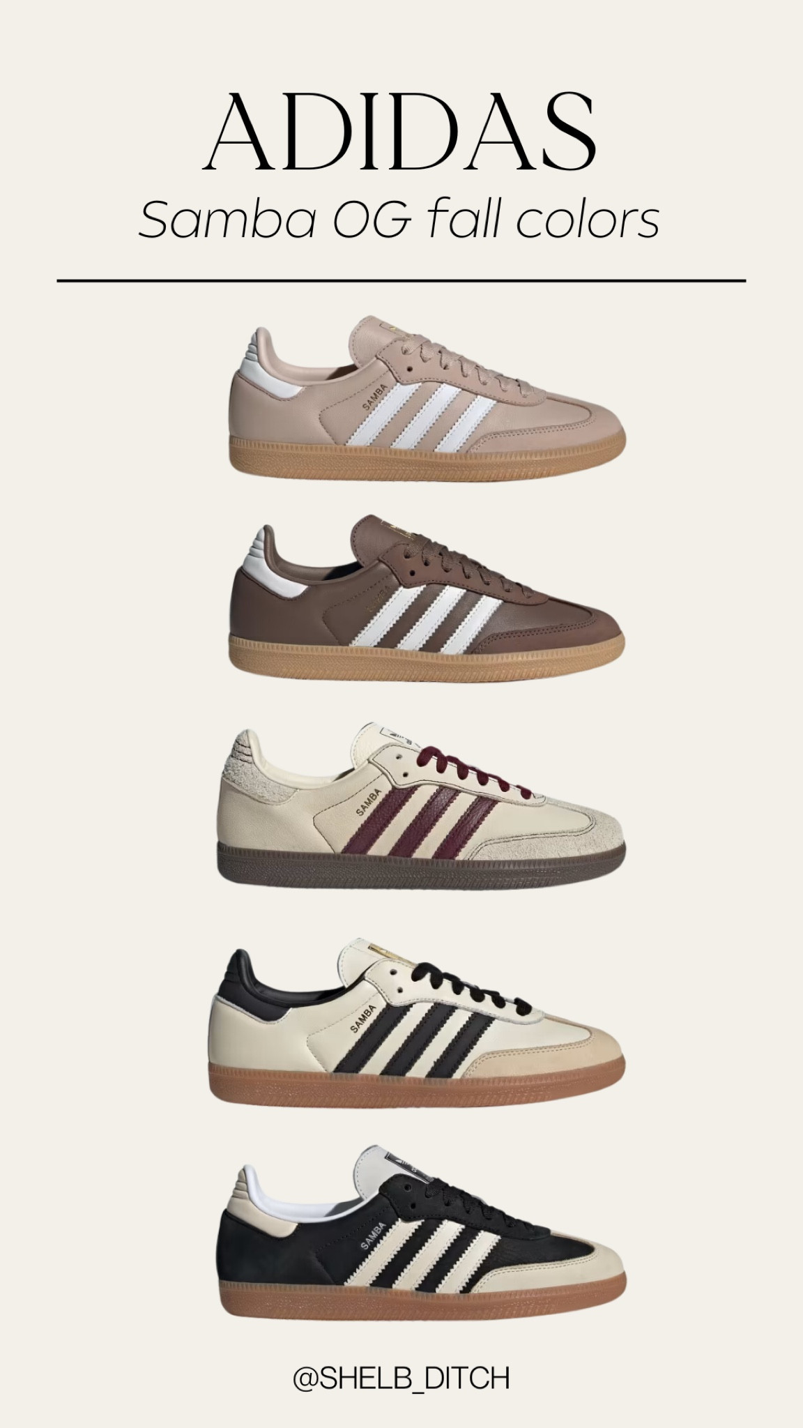 Adidas Sambas Fall Colors | Adidas Fall Sneakers 

#LTKSeasonal #LTKShoeCrush #LTKStyleTip