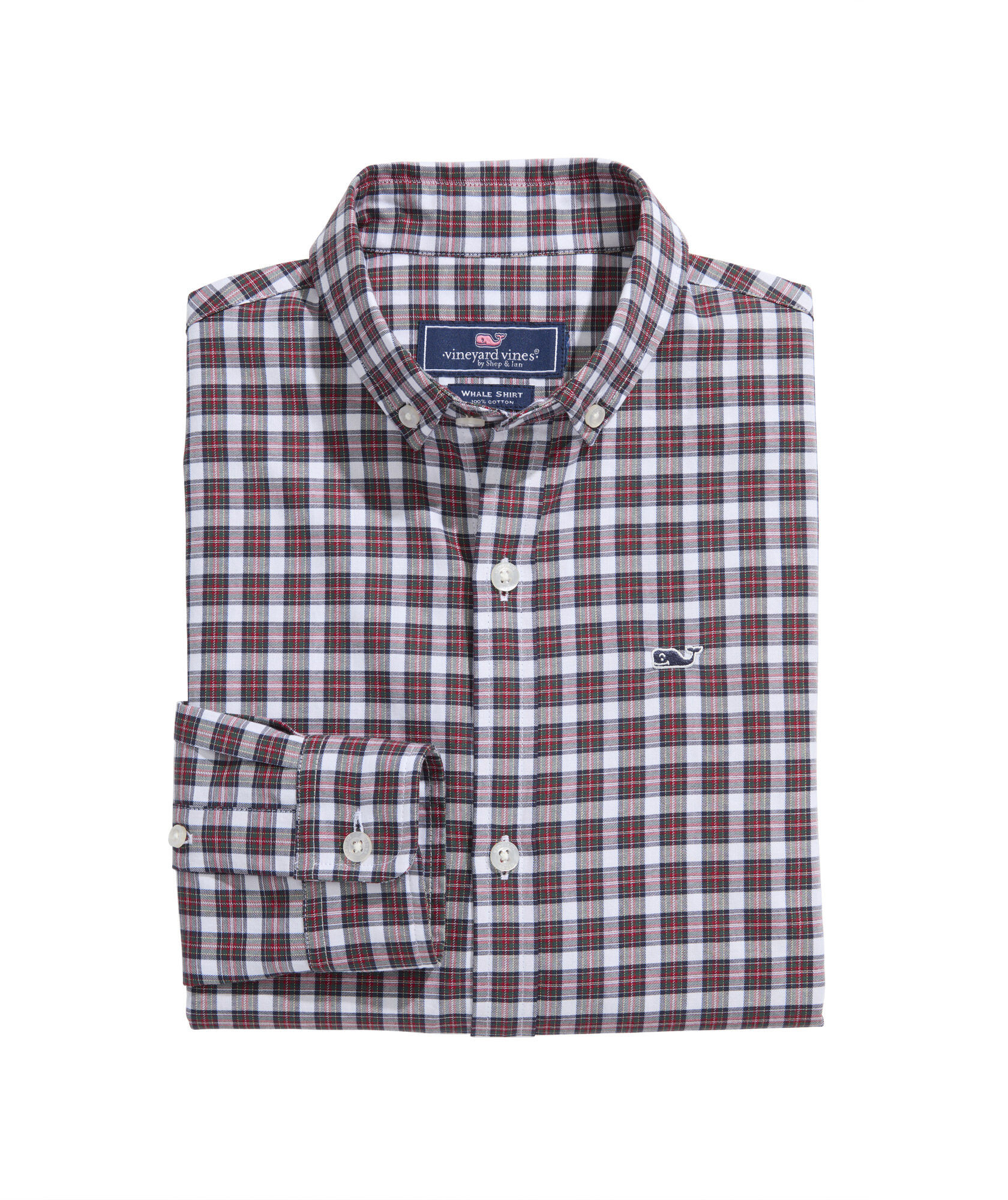 OUTLET Boys' Poplin Tartan Shirt | vineyard vines