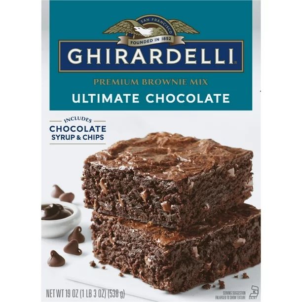 GHIRARDELLI® Ultimate Chocolate Premium Brownie Mix, 19 oz Box - Walmart.com | Walmart (US)