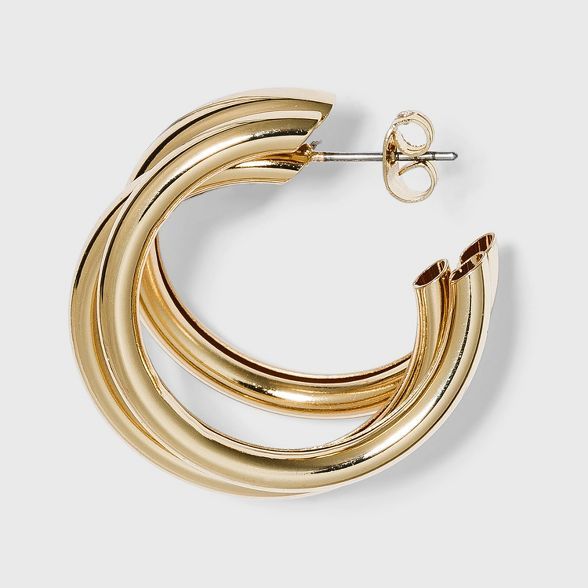 Multi Tube Hoop Earrings - A New Day™ Gold | Target