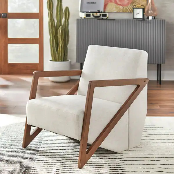 Simple Living Pamela Mid-century Triangular Chair - Bed Bath & Beyond - 33647673 | Bed Bath & Beyond