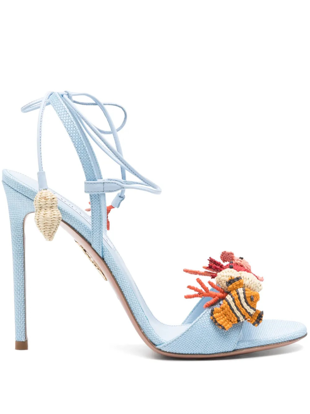 Aquazzura 105mm Marea Sandals | Blue | FARFETCH UK | Farfetch Global