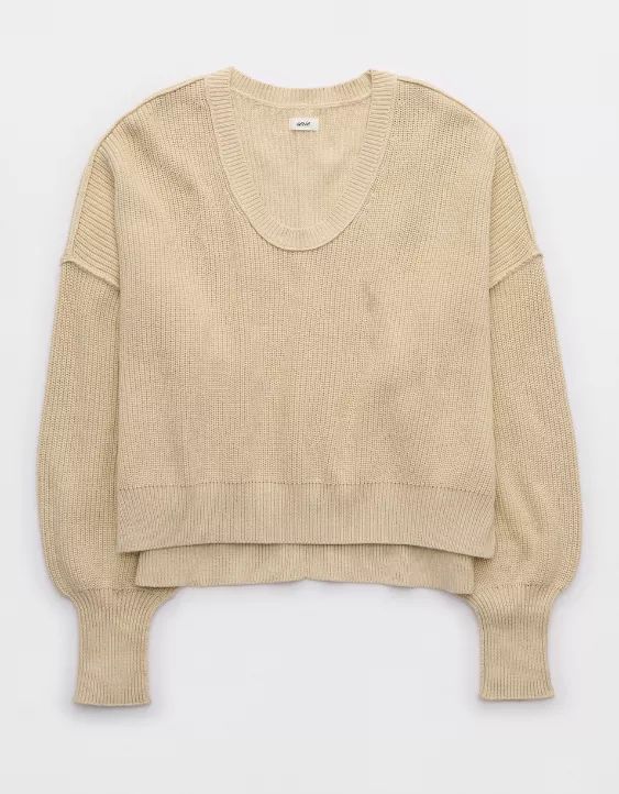 Aerie Beyond Cropped Sweater | American Eagle Outfitters (US & CA)