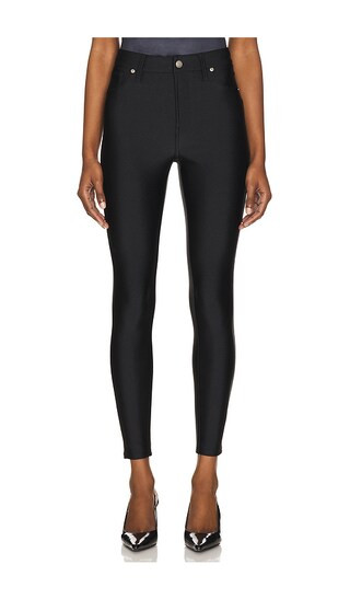 Good American Compression Shine Good Waist in Black. - size 24 | Revolve Clothing (Global)