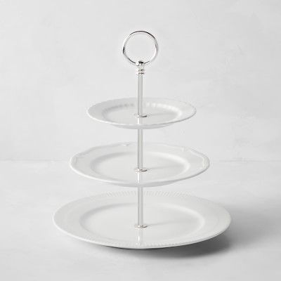 Pillivuyt Eclectique Porcelain 3-Tiered Stand | Williams-Sonoma