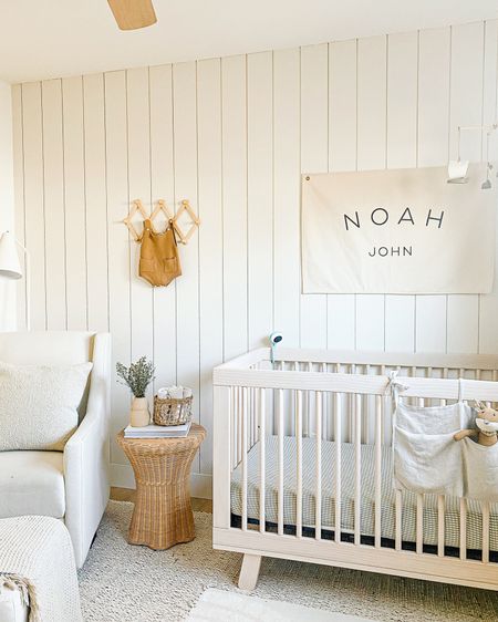 The sweetest room in the house! Check out the crib, the chair, the sheets, the banner, side table and all the little things that make this room precious ✨

#LTKkids #LTKhome #LTKbaby