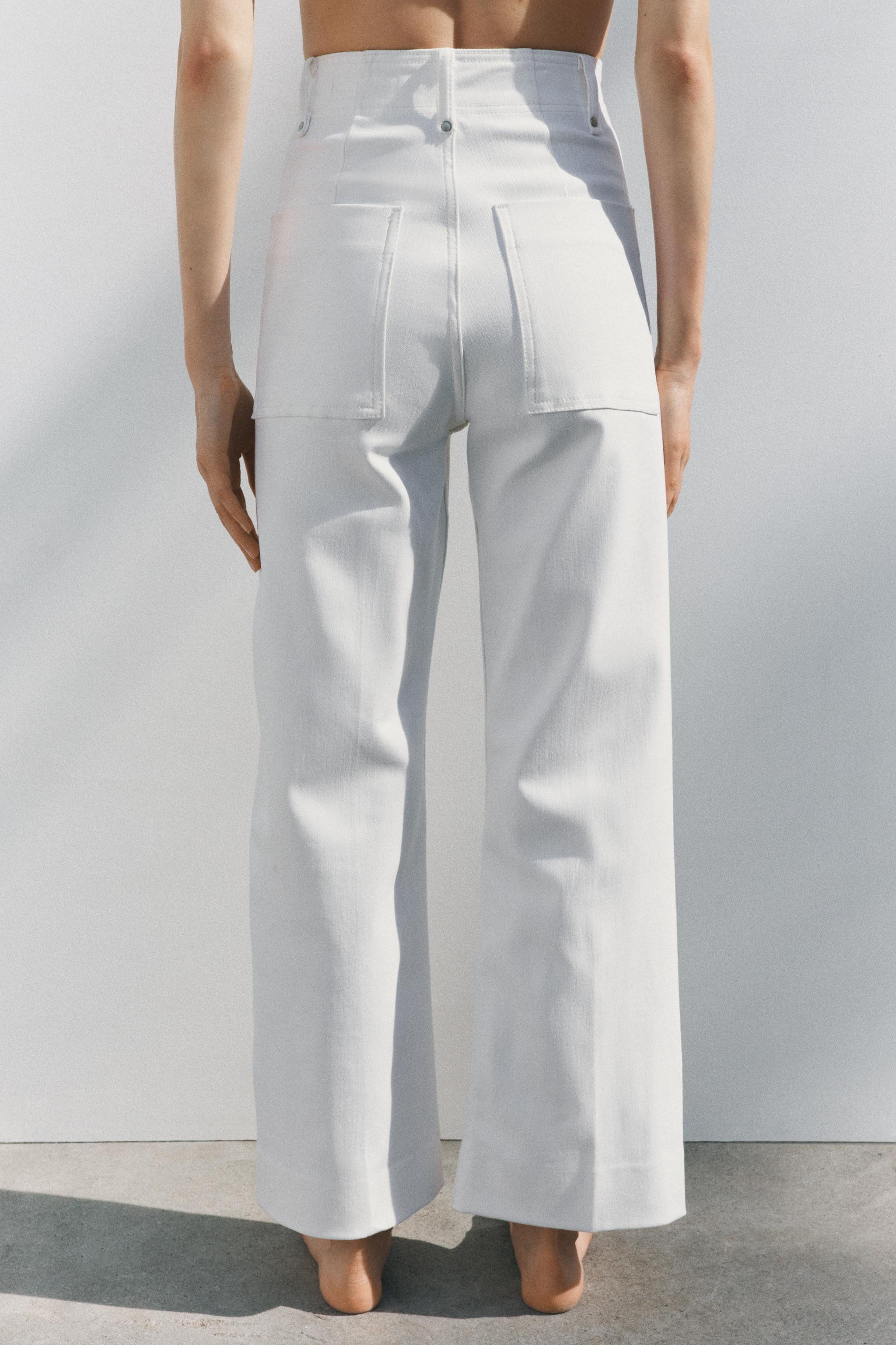 ZW COLLECTION HIGH WAIST WIDE LEG JEANS | Zara US