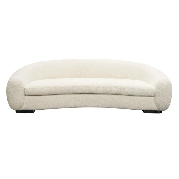Diamond Sofa Sofa, Bone Boucle Fabric - Walmart.com | Walmart (US)