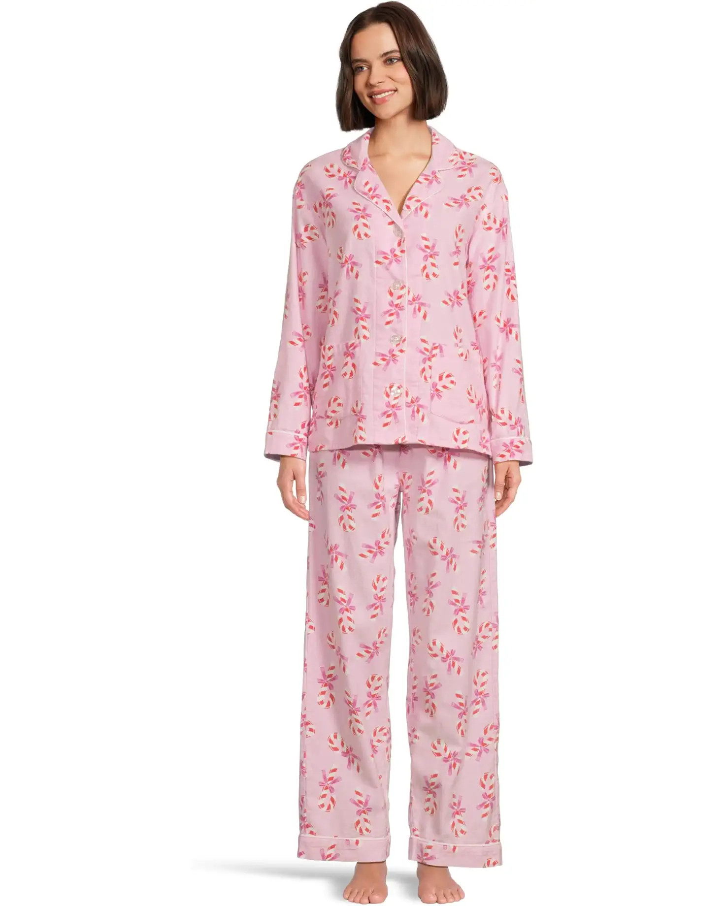Women's P.J. Salvage Flannel PJ Set with Headband | Zappos