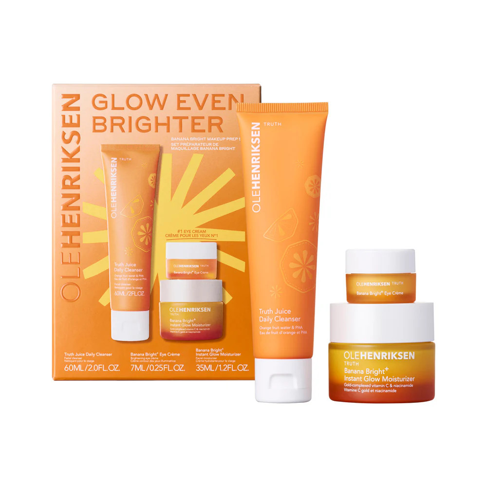 Glow Even Brighter Banana Bright Makeup Prep Set | Ole Henriksen