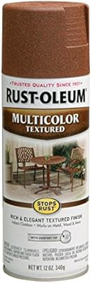 Rust-Oleum 239122 Multi-Color Textured Spray Paint, 12 oz, Rustic Umber | Amazon (US)