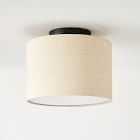 Fabric Shade Drum Flushmount (12"–16") | West Elm (US)