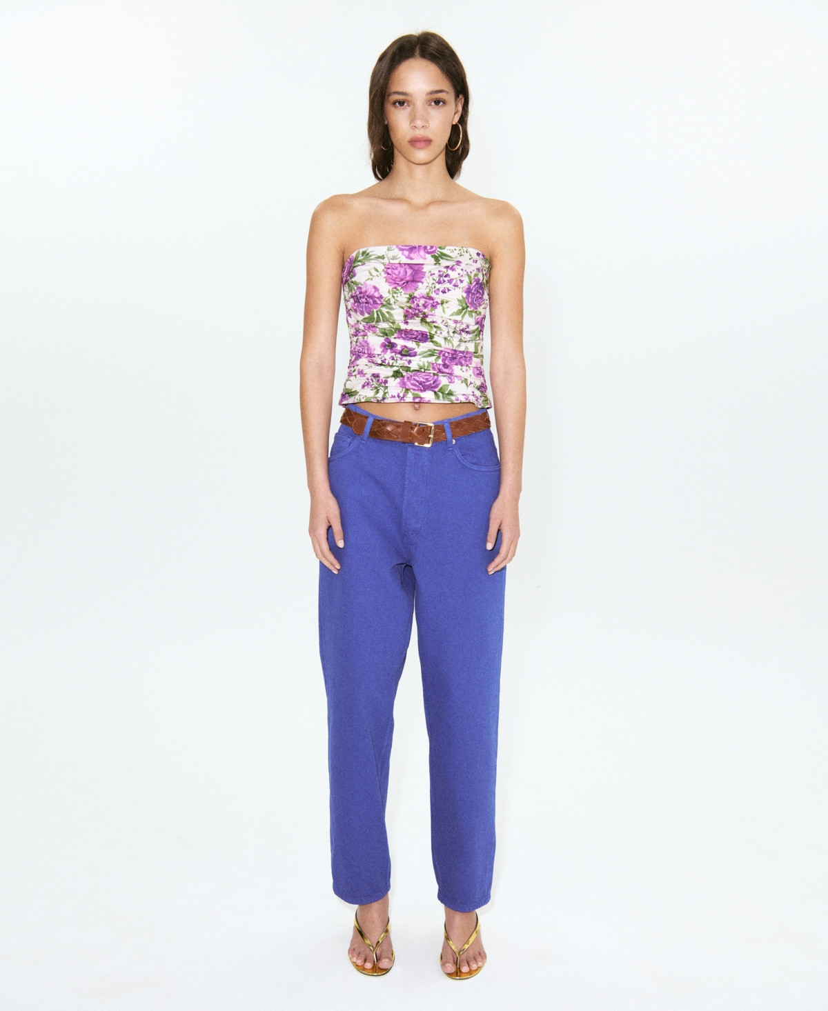 Mango Women's High-Waisted Mom-Fit Jeans - Blue | Macy's