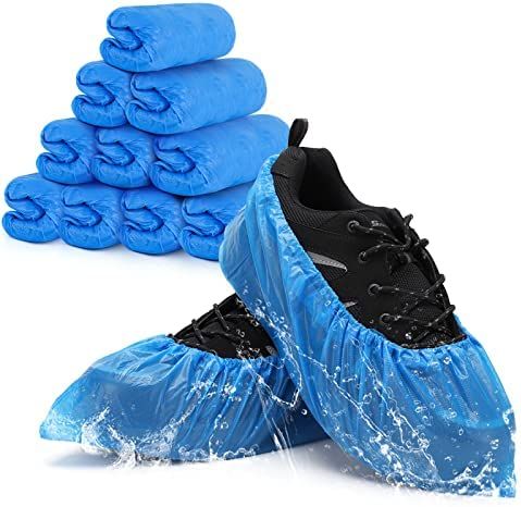 Shoe Covers Disposable Non Slip - 100 Pack (50 Pairs), Premium Waterproof and Recyclable Shoe Boo... | Amazon (US)