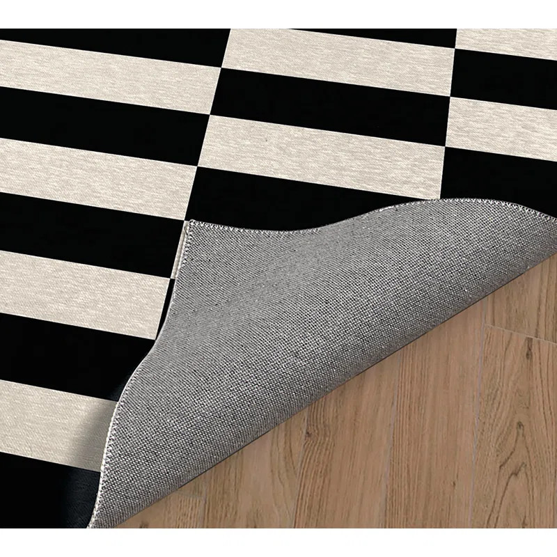 Popham Performance Black/White Rug | Wayfair North America
