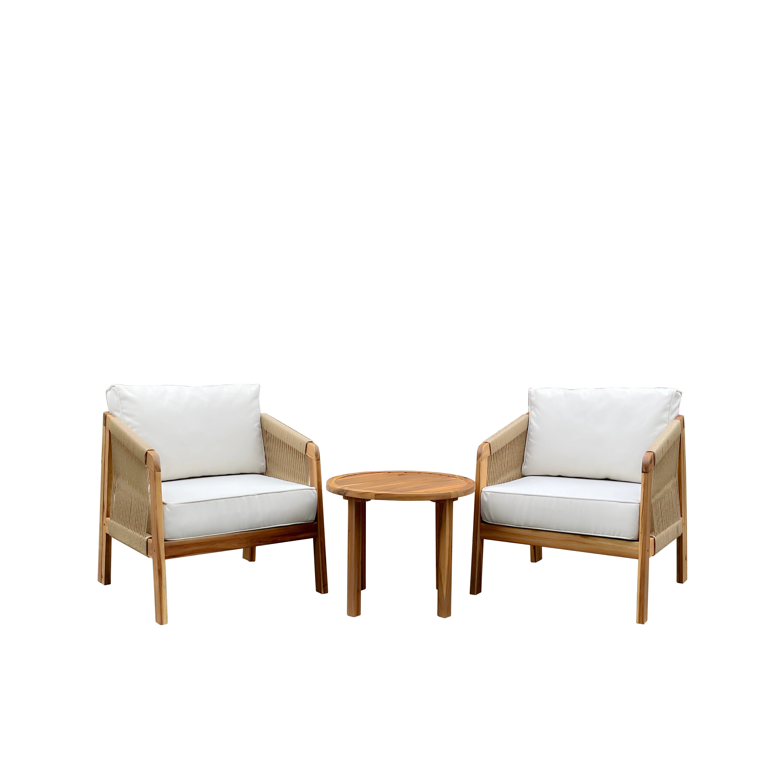 Origin 21 Pinecrest 3 -Piece Patio Conversation Set with Off-white Cushions | AWCLOW3PS | Lowe's