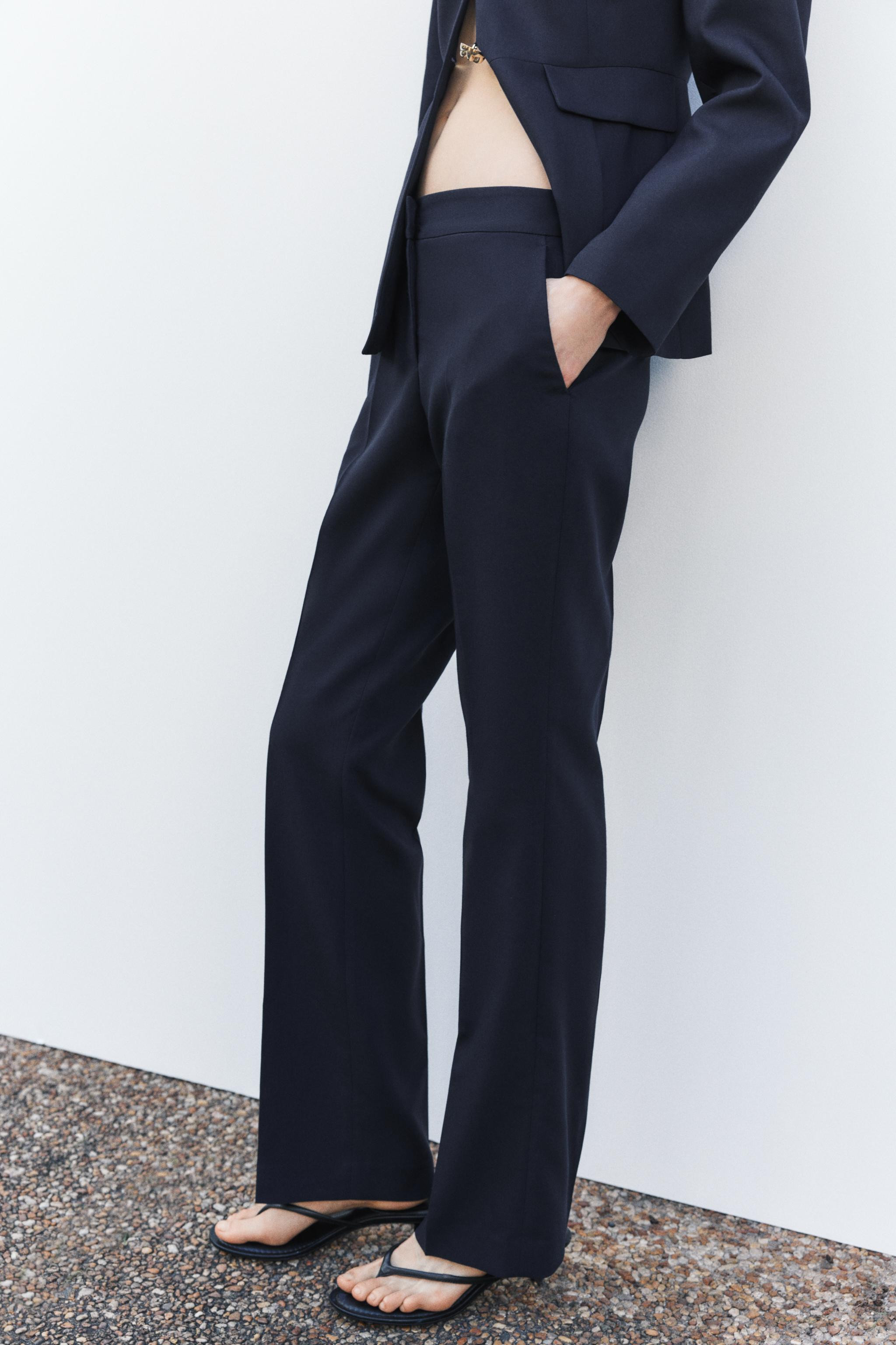 STRAIGHT MID-WAIST TROUSERS | Zara UK